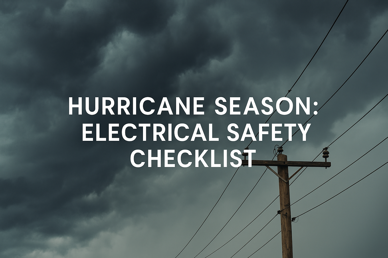Hurricane Season: Electrical Safety Checklist