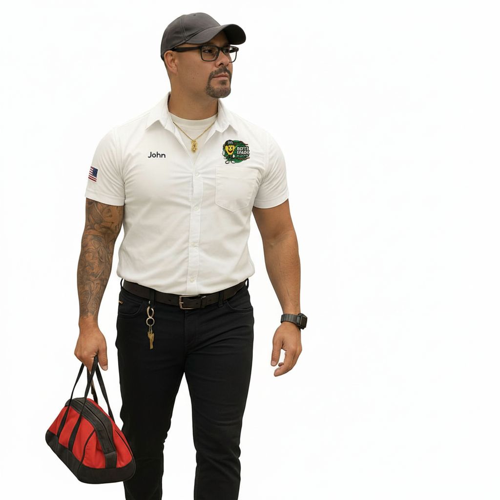 Professional female electrician working on electrical panel